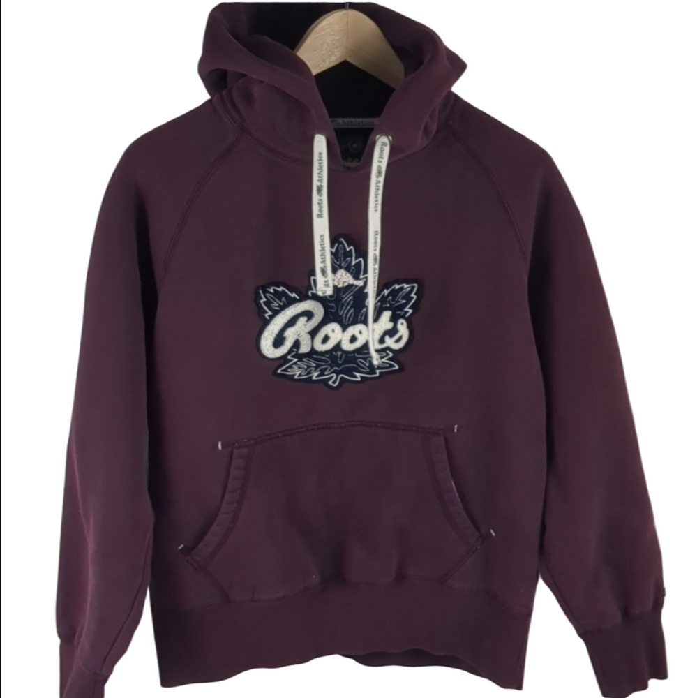 Roots Burgandy Hoodie Size XS